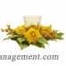 August Grove Martineau Silk Golden Sunflower Candelabrum ATGR2774